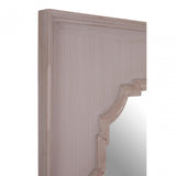 Gladys Fossil Grey Wall Mirror, Mirrored Glass, Wood, Grey