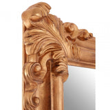 Georgia Gold Wall Mirror, Mirrored Glass, Wood, Gold