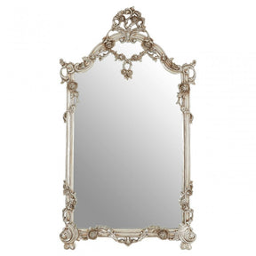 Romeo Rectangular Framed Wall Mirror, Mirrored Glass, Resin, Champagne