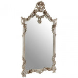 Romeo Rectangular Framed Wall Mirror, Mirrored Glass, Resin, Champagne