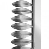 Merlin Silver Leaf Frame Wall Mirror, Iron, Mirrored Glass, Silver