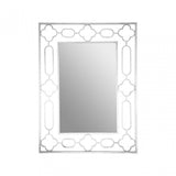 Merlin Silver Leaf Wall Mirror, Iron, Mirrored Glass
