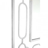 Merlin Silver Leaf Wall Mirror, Iron, Mirrored Glass