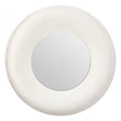 Champagne Wall Mirror, Mirrored Glass, White