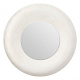 Champagne Wall Mirror, Mirrored Glass, White