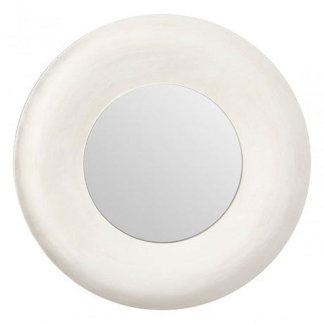 Champagne Wall Mirror, Mirrored Glass, White