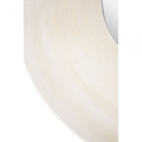 Champagne Wall Mirror, Mirrored Glass, White