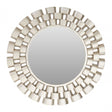 Champagne Wall Mirror, Mirrored Glass, Silver