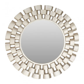 Champagne Wall Mirror, Mirrored Glass, Silver