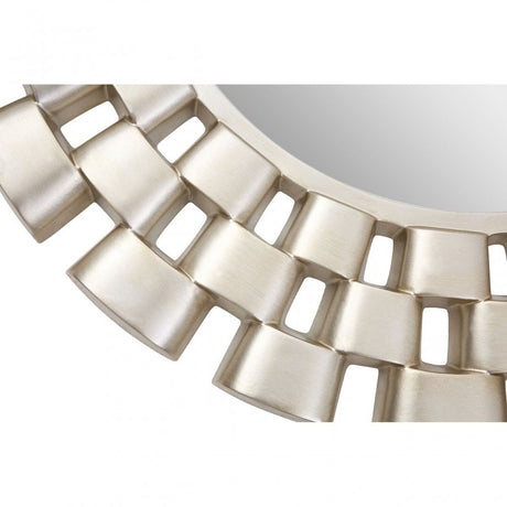 Champagne Wall Mirror, Mirrored Glass, Silver