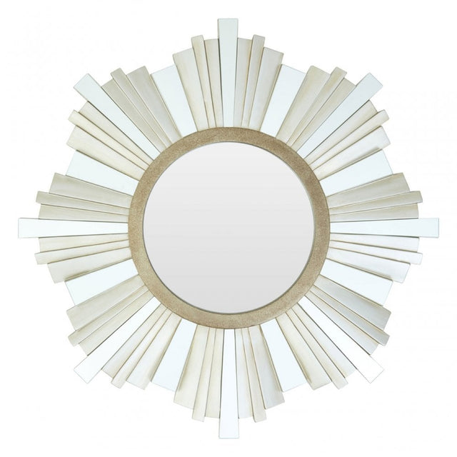 Sorrel Wall Mirror, Mirrored Glass, Silver