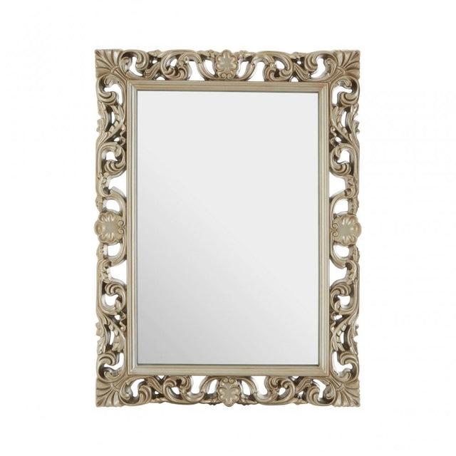 Satu Wall Mirror, Mirrored Glass, Gold