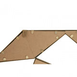 Marcia Faceted Octagonal Wall Mirror, Glass, Gold