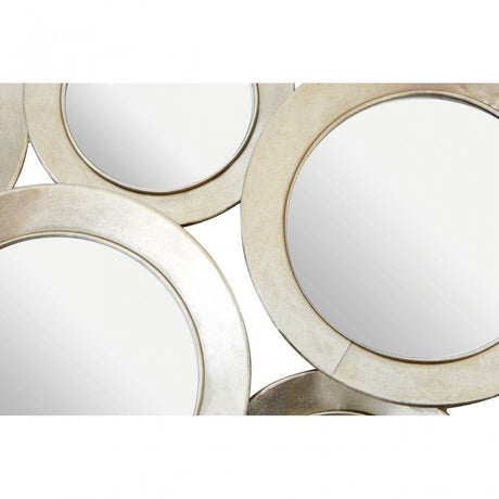Marcia Multi Circle Wall Mirror, Glass, Silver