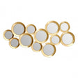 Marcia Multi Circle Wall Mirror, Glass, Gold
