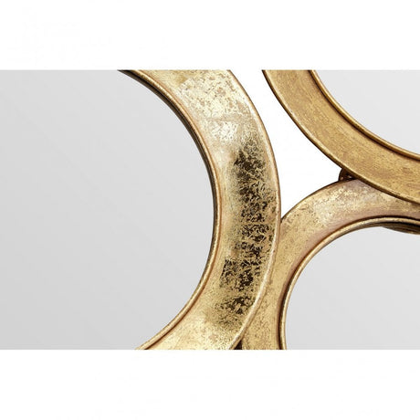 Marcia Multi Circle Wall Mirror, Glass, Gold