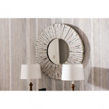 Driftwood Wall Mirror, Wood, Mirrored Glass, Wood