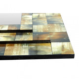 Horn Wall Mirror, Wood, Mirrored Glass