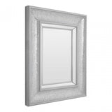 Winnie Wall Mirror, Wood, Mirrored Glass, Silver