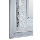 Wendi Wall Mirror, Wood, Mirrored Glass, Silver