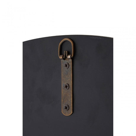 Wanda Round Wall Mirror, Wood, Mirrored Glass