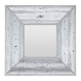 Wonder Wall Mirror, Wood, Mirrored Glass, Silver