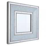 Wilma Wall Mirror, Wood, Mirrored Glass, Silver