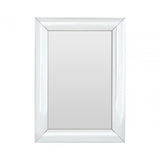 Rectangular Wall Mirror, Wood, Mirrored Glass, Silver