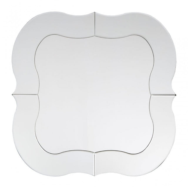 Wall Mirror, Wood, Mirrored Glass, Silver