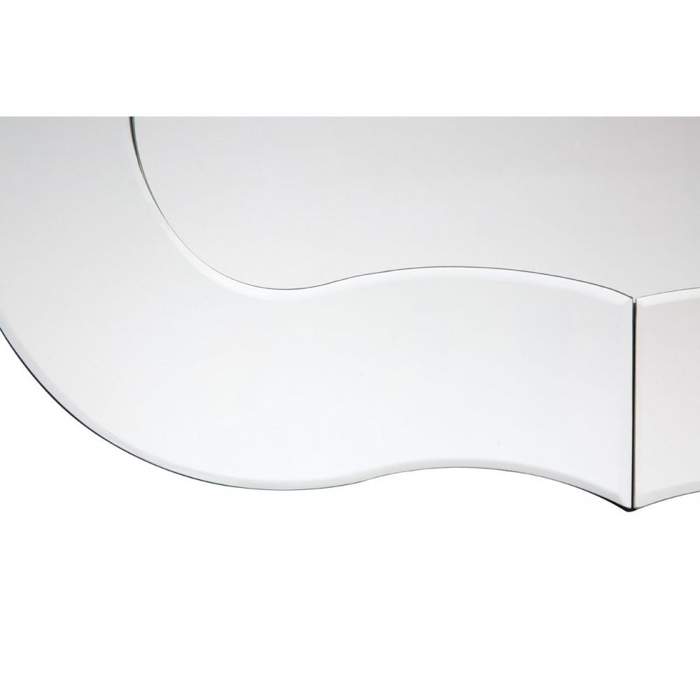 Wall Mirror, Wood, Mirrored Glass, Silver