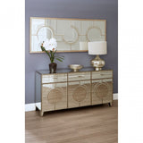 Tuskin Wall Mirror, Wood, Mirrored Glass, Wood