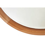 Tuskin Wall Mirror, Beechwood, Mirrored Glass