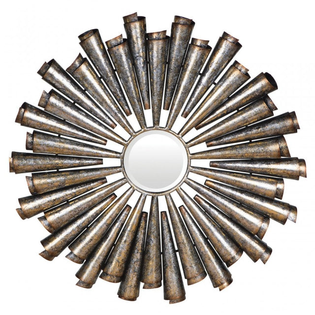 Tribeca Silver Wall Mirror, Iron, Mirrored, Silver