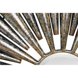 Tribeca Silver Wall Mirror, Iron, Mirrored, Silver