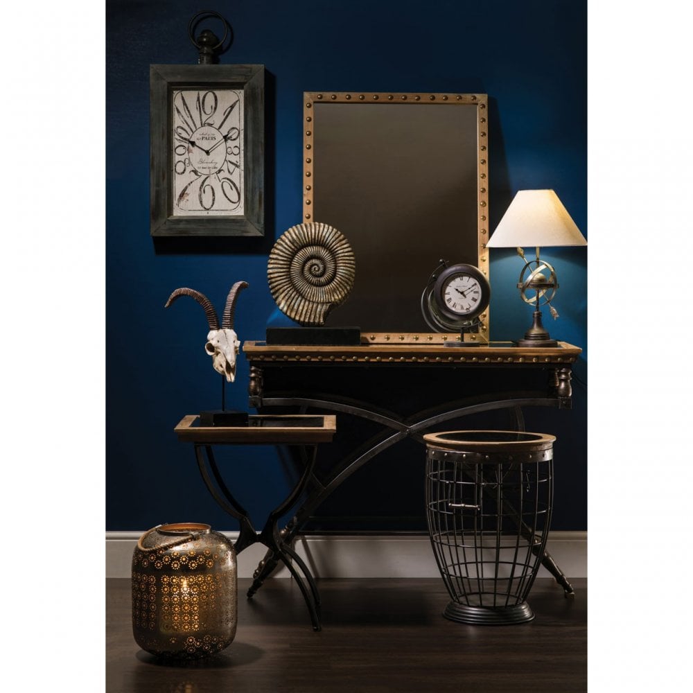 Tribeca Wall Mirror, Fir Wood, Glass, Natural