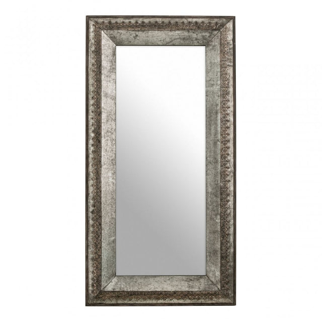 Elementary Wall Mirror, Wood, Mirrored Glass, Grey