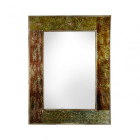 Deco Wall Mirror, Wood, Mirrored Glass, Gold