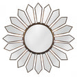 Verona Petal Wall Mirror, Mirrored Glass, Gold