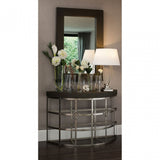 Baxter Wall Mirror, Cement Finish, Mirrored Glass, Grey