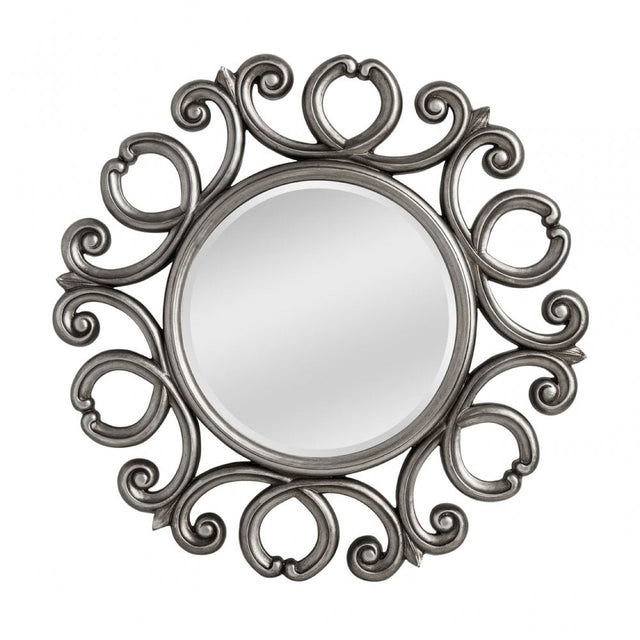 Wall Mirror, Mirrored Glass, Styrofoam, Silver