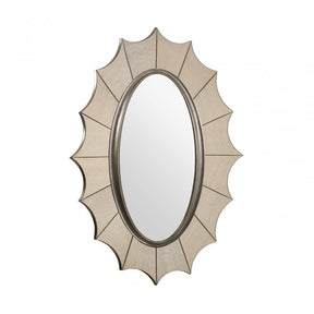 Wall Mirror, Wood, Mirrored Glass, Gold