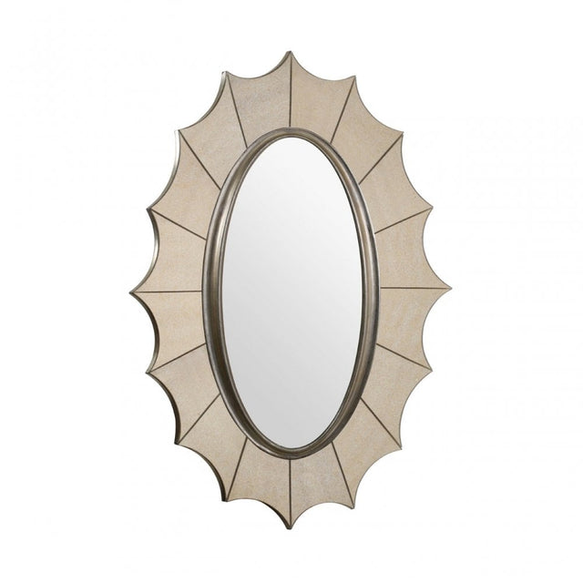 Wall Mirror, Wood, Mirrored Glass, Gold