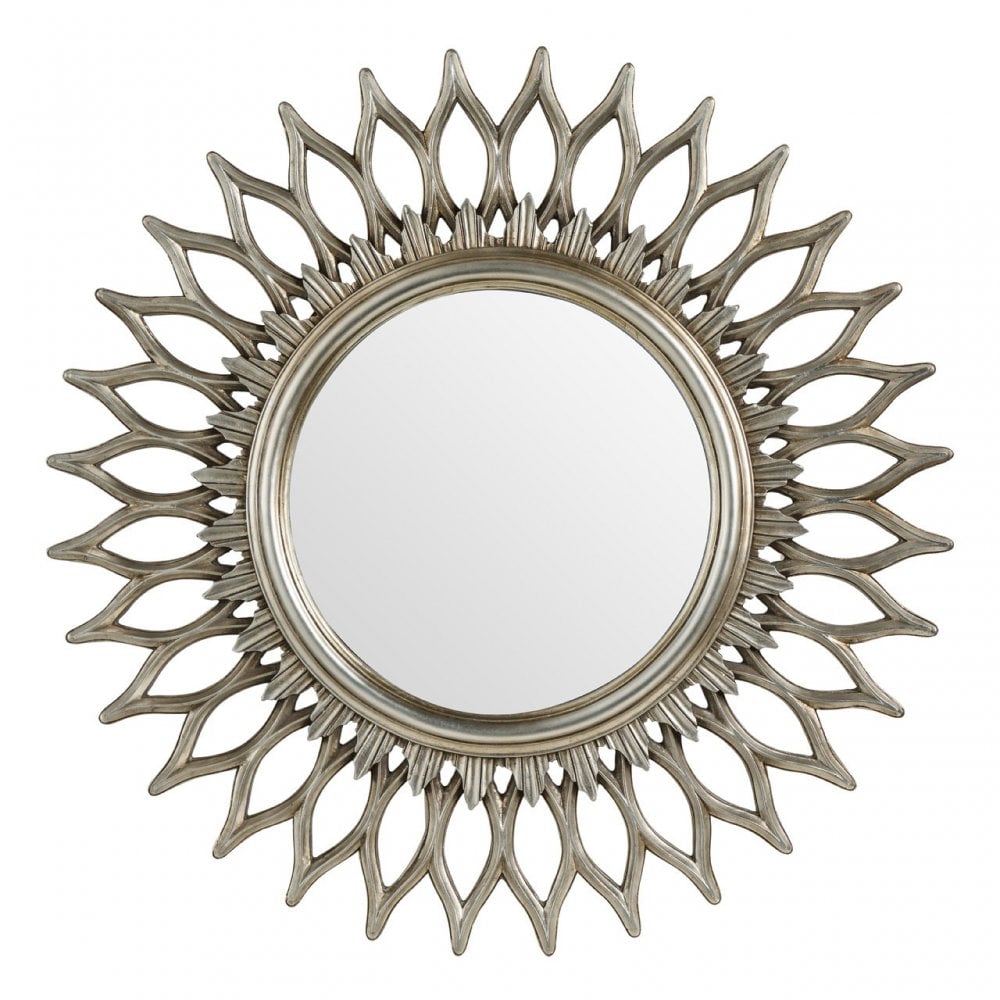 Styro Wall Mirror, Mirrored Glass, Polyresin