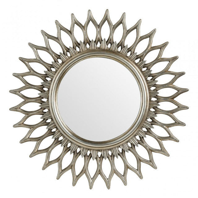 Styro Wall Mirror, Mirrored Glass, Polyresin