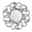 Wall Mirror, Glass, Polyresin, Silver