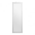 Java Wall Mirror, Wood, Mirrored Glass, White