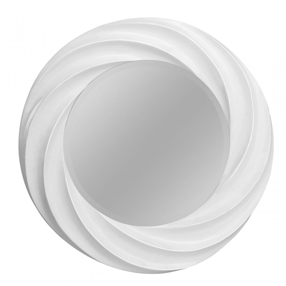 Mattise Wall Mirror, Glass, White