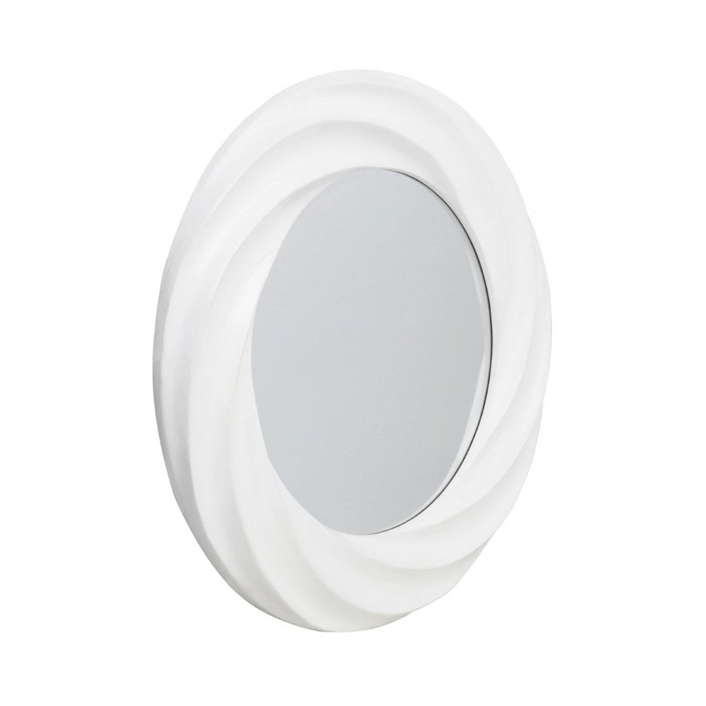 Mattise Wall Mirror, Glass, White