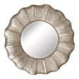 Duccio Wall Mirror, Glass, Polyresin, Silver