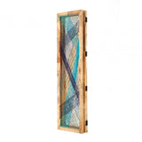 Temper 3 Sections Multicoloured Room Divider, Cotton Cord, Mango Wood, Multi-Coloured